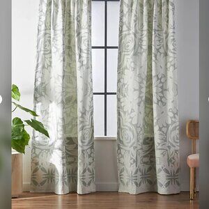 Anthropologie Woven Michelle Curtain PAIR